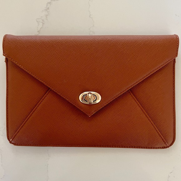 Prive By Sorial Women's Vegan Leather Envelope Clutch Wallet Purse - Picture 1 of 13
